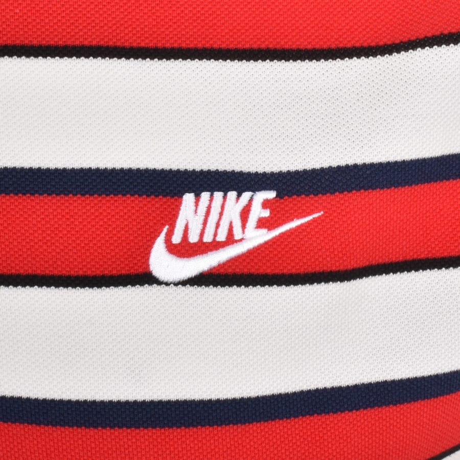 Nike red and white striped shirt outlet